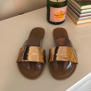 NWT Bamboo brand slide on sandals size 7